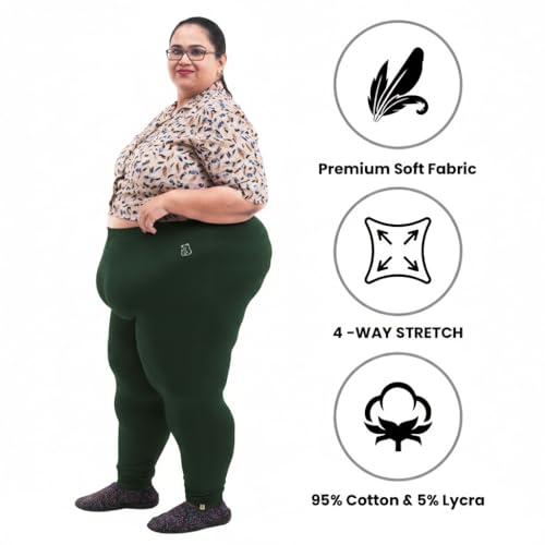 Image of BIGTEES Cotton Leggings for Women Full Length | Stretchable, Soft & Comfortable Pants for Women