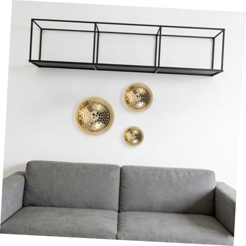 Bolas Espejadas Doradas para Decoración, 3 Piezas, Esferas Reflectoras de Vidrio con Adhesivo Trasero, Fáciles de Limpiar y Tema Años 70 para Cocinas y Fiestas de Baile miniatura 7