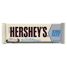 HERSHEYS Cookies n Creme Candy Bar, King Size Pack of 18