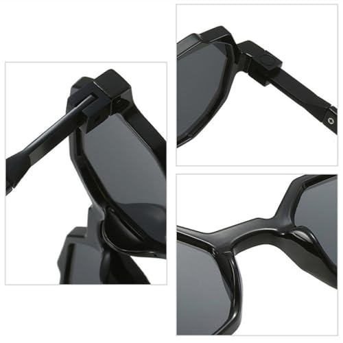 Lunettes de soleil irrégulières UV400 nuances dégradées - 4