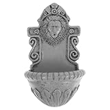 IMUSINICE Cabeza de León Miniatura para Decoración de Pared, Accesorio para Casa de Muñecas, Escena de Piscina en Miniatura, Diseño Compacto y Realista, Decoración Única para Jardín