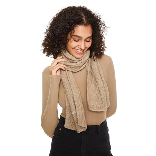 Surblue Winter Thick Cable Knit Wrap Cold Weather Cozy Chunky Knit Long Warm Scarf for Women and Men3