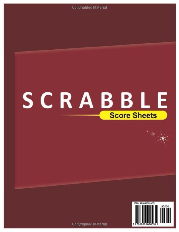 Miniatura 2 de Scrabble Score Sheets Large Print Score Pads, 8.5" x 11" 100+ Pages