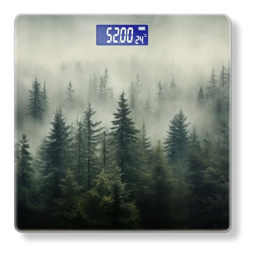 Báscula digital de baño precisión 400 lbs con pantalla LED miniatura 1