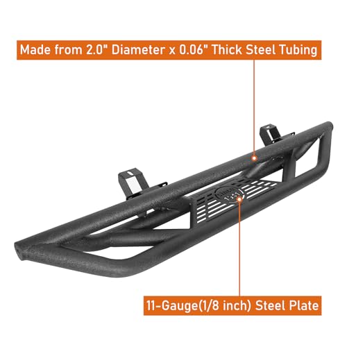 Estribos laterales tubulars para Jeep Wrangler JL 2 puertas miniatura 6