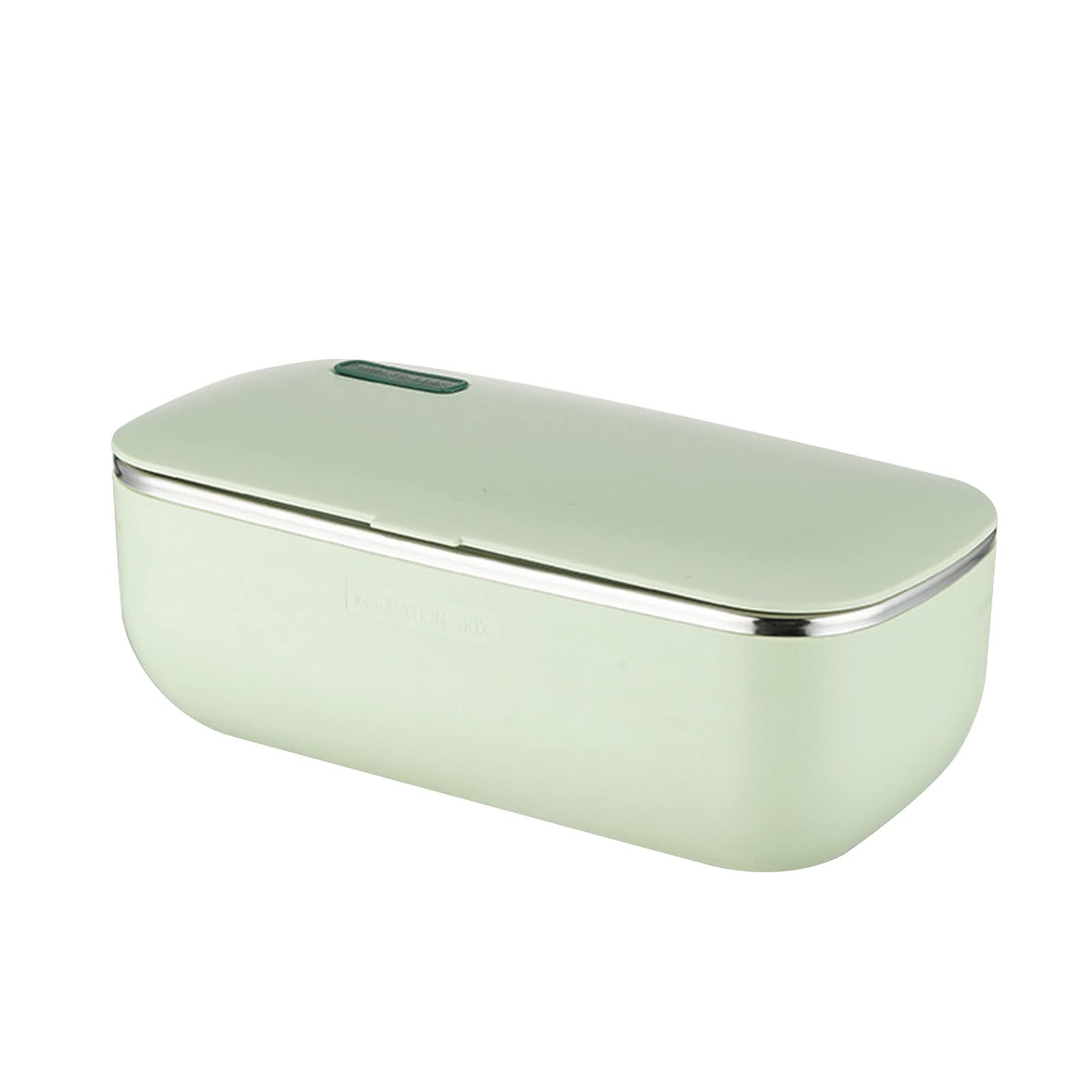 Contenitore per il pranzo anti-perdite, autoriscaldante, scatola per il pranzo elettrica portatile per auto/camion/famiglie, per adulti, pulizia di tutto il corpo (verde, M (confezione))
