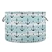 Anchors Cotton Rope Basket Blue Baby Laundry Basket for Blankets Toys Storage Basket Bins Box Organizer Basket