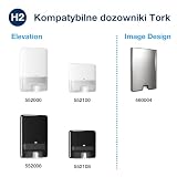 Tork Xpress Skompresowane Miękkie Ręczniki Papierowe Składane Białe H2, Premium, 2-Warstwowe, Składane w M, Duże, 12 x 170 Odcinków, 100888