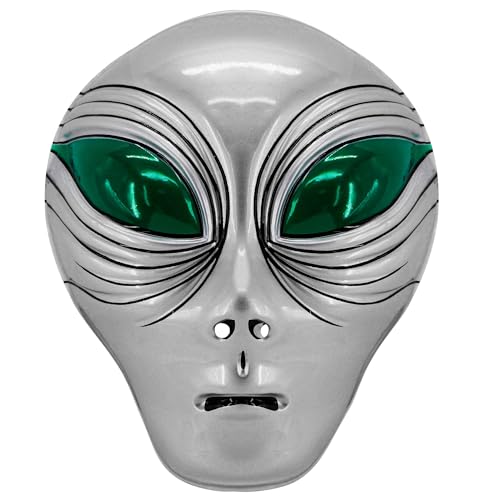 Widmann 46951 – Máscara extraterrestre para niño, unisex, de plástico, extraterrestre, carnaval, Halloween, fiestas temáticas, talla única