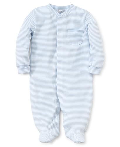 Kissy Kissy - Simple Stripes Footie - Blue-3-6mos