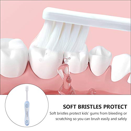 STOBOK Escova de Dentes Extramacia Infantil Escova de Dentes Com Alça Antiderrapante Escova de Dente