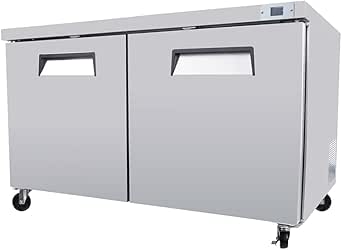 Amazon.com: Single Door Commercial Freezer With Locking Swivel Casters ...