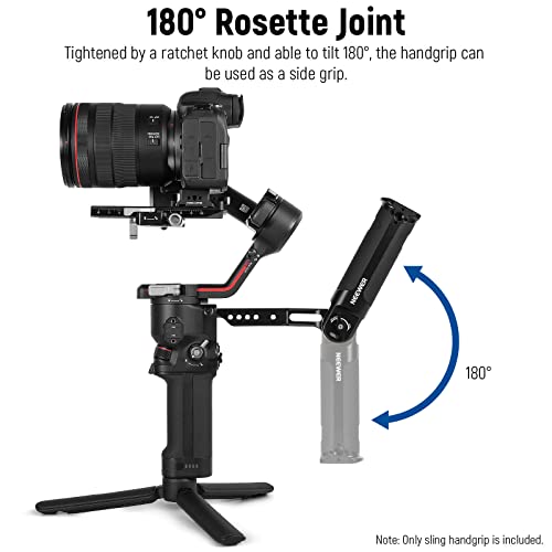 NEEWER Adjustable Sling Handle Grip Compatible with DJI Ronin RS4 RS3 Mini RS 3 Pro RS 2 RSC 2 Gimbal Stabilizer for Low Angle Shot Max Load 13.2lb - Image 3