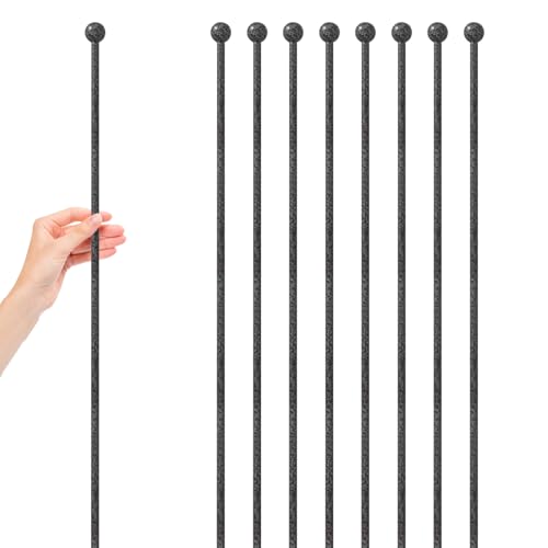 8 PCS Dog Playpen Stakes for Indoor Outdoor Galvanized Metal Replacement Dog Fence Stakes for Large Medium Puppy Playpen, Smaller Diameter (40 Inch)