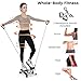GYMAX Mini Stepper for Exercise, Portable Stair Step Workout Machine with Resistance Bands, LCD Monitor & Height Adjustable Pedals, Compact Under Desk Stepping Machine for Home Office Training (White)