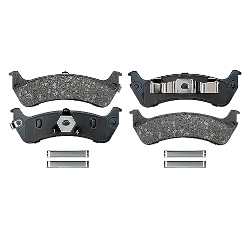 Image of Detroit Axle - Rear Brake Kit for Ford Explorer Sport Ranger | Mercury Mountaineer, Brake Rotors Ceramic Brake Pads Replacement 11.22 inch inch Rear Rotors