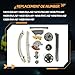 BLDYG Engine Timing Chain Kit with Camshaft Adjuster, Suitable for Honda Acura ILX Accord Civic Crosstour CR-V 2.4L 2008-2015, Automotive Timing Chain Set Replacement Parts with VVT Gear