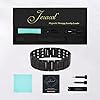 Jeracol 99.99% Soild Copper Bracelets for Men,3X Magnetic Bracelets Men with Ultra Strength Magnets,Adjustable Size&Jewelry Gift Box(Black) #5