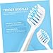 HOODANCOS Waterproof Electric Toothbrush for Adults Non-Rechargeable Soft Bristle Tooth Cleaner Portable Oral Care Tool with Brush Heads for Deep Cleaning