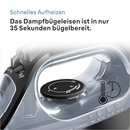 Braun Dampfbügeleisen TexStyle 3 SI3055BK, FreeGlide 3D-Technologie, Bügelsohle mit Keramikbeschichtung, automatische Abschaltung… – Ansicht 5