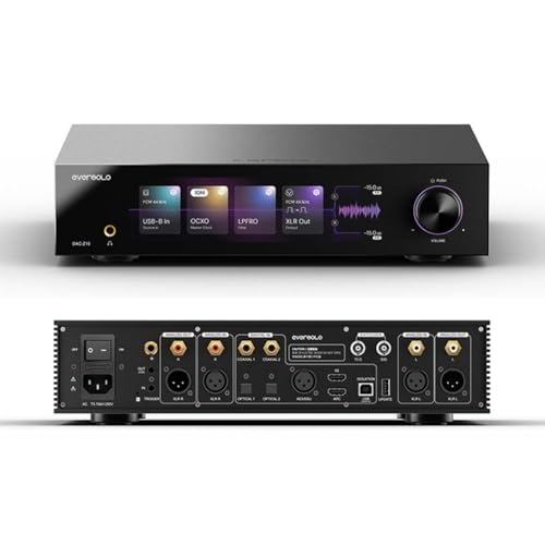 Eversolo DAC-Z10 �����\DAC �v�����C���A���v �w�b�h�z���A���v��̋@ ���S����FIA?�A�[�L�e�N�`�� �f���A��AK4191+AK4499 8.8�C���`�^�b�`�X�N���[�� �����x�N���b�N DSD512/PCM768kHz ������͑Ή� (D