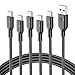 Ladekabel Schnellladekabel  günstig Kaufen-RAMPOW USB C Kabel, [5Pack 1M] USB auf USB C Kabel QC3.0, iPhone 16 ladekabel, ladekabel USB C, Schnellladekabel USB C iPhone 15 ladekabel für iPhone 16/15/15 Pro, Samsung S23/S22, iPad, Xiaomi