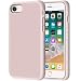 iPhone 8 Case, Anuck Non-Slip Liquid Silicone Gel Rubber Bumper Case with Soft Microfiber Lining Cushion Hard Shell Shockproof Full-Body Protective Case Cover for Apple iPhone 7/8 4.7" - Pink Sand