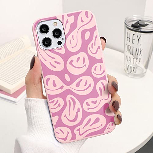 Coque silicone visage souriant fondant antichoc iPhone 14 13 12 Pro XS