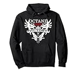 Viral Designs Victory Octane 1200cc Motorcycle Pullover Hoodie - Black, Medium - Adult Unisex