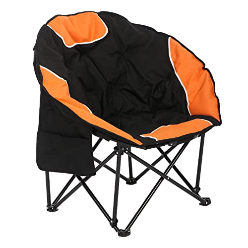 BIGTREE Campingstuhl Faltbar Moonchair Klappstuhl mit Seitentasche und Tragetasche Tragbarer Angelstuhl Outdoor-Sofa-Stuhl für Camping Angeln Terrasse