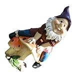 CIYODO Gartenzwerg aus Langlebigem Kunstharz Miniatur Zwergenfigur für Garten und Terrasse Wetterfeste Outdoor Deko Tisch und Hofdekoration