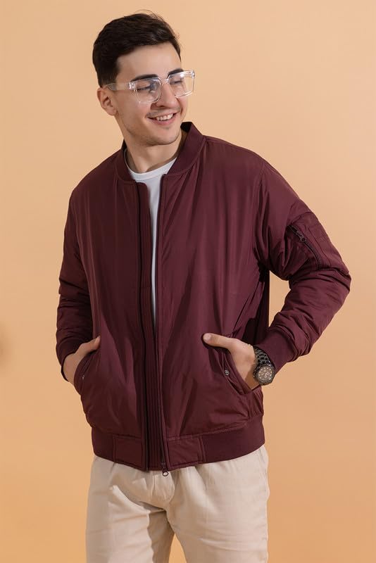 Image of Men's Quilted Winter Jacket /Full Sleeves /Puffer and Bomber