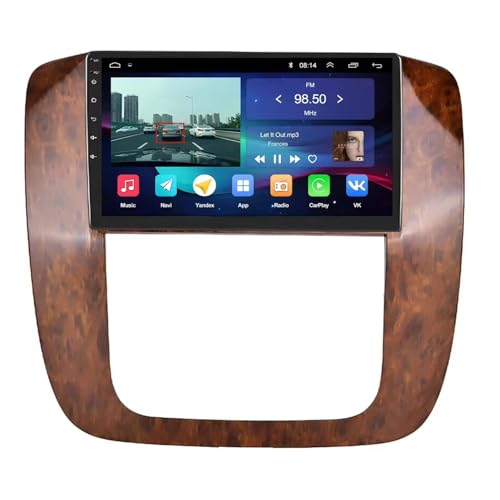 Pantalla Táctil Carplay de 2G+32G con sistema rápido de 4 núcleos para GMC Yukon