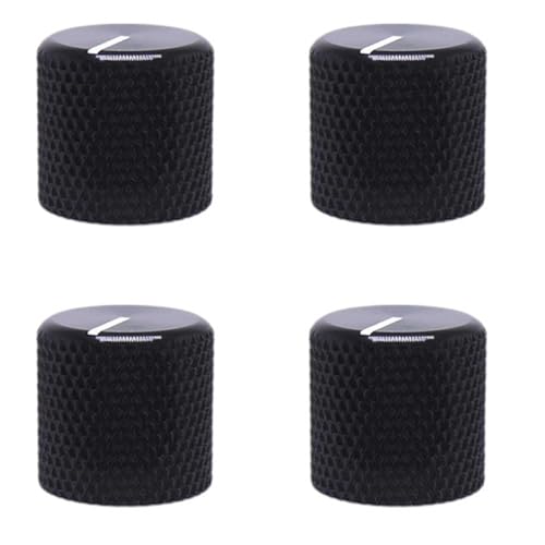 4 Pack Universal Potentiometer Pot Knobs, 1/4