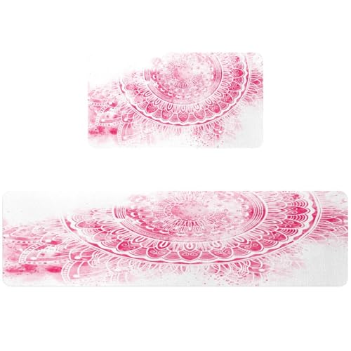 Tapete de cocina para pasillo y cuarto de lavado estilo mandala 2