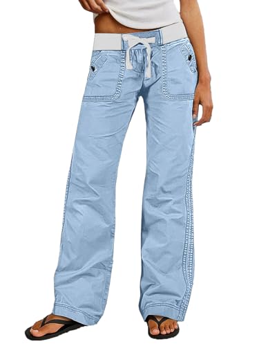 Image of Flamingals Straight Leg Drawstring Pants for Women