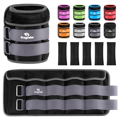 Image of Fragraim Adjustable Ankle Weights 1-3 /4 /5 /6 /8 /10 /12 /15 /20 LBS Pair with Removable Weight for Jogging, Gymnastics, Aerobics, Physical Therapy
