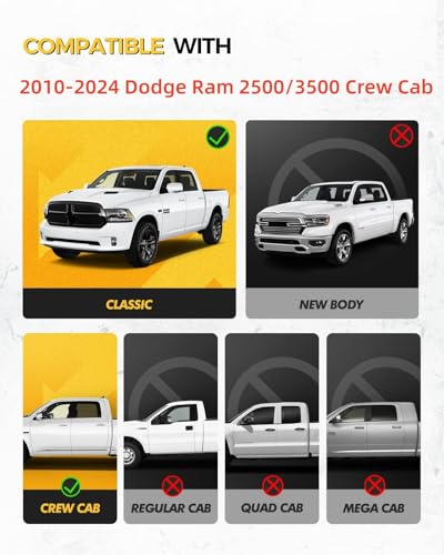 Estribos laterales para Dodge Ram 2500/3500 2010-2024 miniatura 2