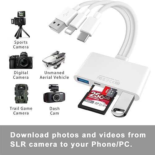 Joopshee 1032PRO 5-In-1 Memory Card Reader, Usb Otg Adapter & Sd Card Reader For I-Phone/I-Pad, Usb C And Usb A Devices With Micro Sd & Sd Card Slots, Supports Sd/Micro Sd/Sdhc/Sdxc/Mmc thumb #1