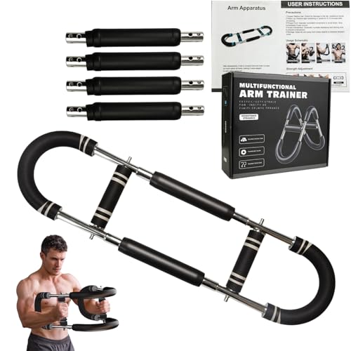 SUNBABA Twister – Entraîneur de bras réglable de 13,6 à 54,4 kg avec 4 ressorts de résistance pour homme et femme, équipement de musculation en forme de U pour entraînement de renforcement musculaire SUNBABA Twister – Entraîneur de bras réglable de 13,6 à 54,4 kg avec 4 ressorts de résistance pour homme et femme, équipement de musculation en forme de U pour entraînement de renforcement musculaire