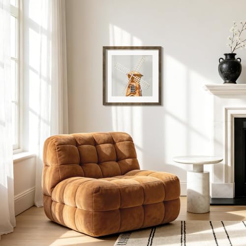 Image of Picrit 20x20 Rustic Brown Picture Frame, Poster Frame for Wall, 3 Pack
