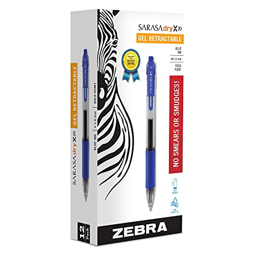 Bolígrafo Zebra Sarasa Gel Retráctil Azul Doce miniatura 2