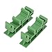 QANYEGN Set of 10 Track Adapters, Mounting Brackets, Circuit Board Brackets, for Electronic Switchgear Green