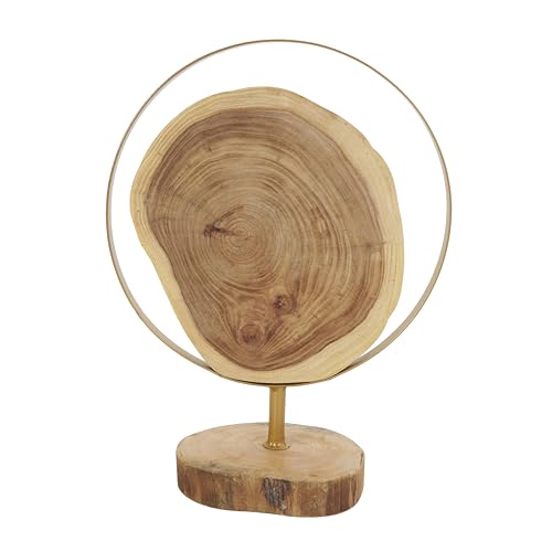 Escultura Decorativa Abstracta de Madera Deco 79 Set 2 14" 11" miniatura 4