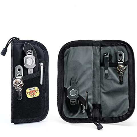 VIPERADE VE7 Tool Pouch, Pocket Organizer for Men, Small EDC Pouch with 4 Pockets, Utility EDC Organizer Pouch with DIY Patches Area, Best Protection Bag for Your EDC Gears Cover