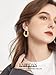 Twisted Hoop Earrings For Women Dainty,14k Gold Big/Large Dangle Hoop Earrings,Statement Gold Huggie Hoops,Dressy Jewelry Fashion Gift.