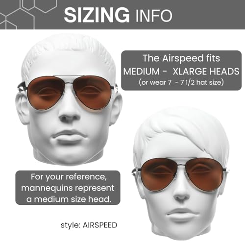 Image of proSPORT Blue Light Blocking Sunglasses - HD Copper Amber Metal Aviator Reduce Eye Strain Better Sleep