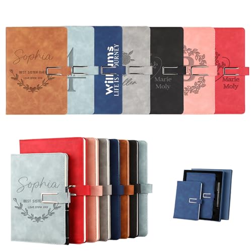 Personalisiertes Namens-Notizbuch aus Leder mit Magnetschnalle, individuelles Notizbuch für Frauen, 200 Seiten, Weihnachtsgeschenk für Mutter, Geburtstagsgeschenk Personalisiertes Namens-Notizbuch aus Leder mit Magnetschnalle, individuelles Notizbuch für Frauen, 200 Seiten, Weihnachtsgeschenk für Mutter, Geburtstagsgeschenk