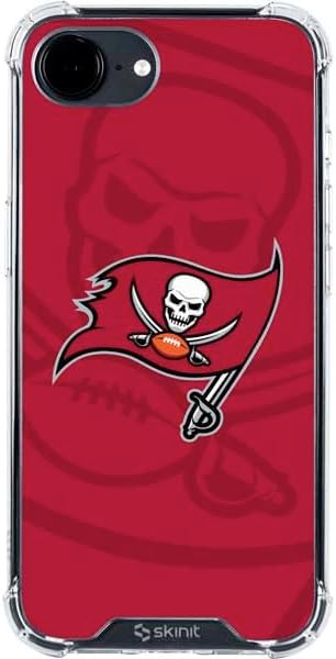 Skinit Clear Phone Case Compatible with iPhone 16e - Officially Licensed NFL Tampa Bay Buccaneers Double Vision Design