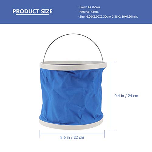 Angoily Bacia de Lavagem Balde Dobrável Ao Ar Livre Portátil Dobrável Balde de Água Recipiente Barri